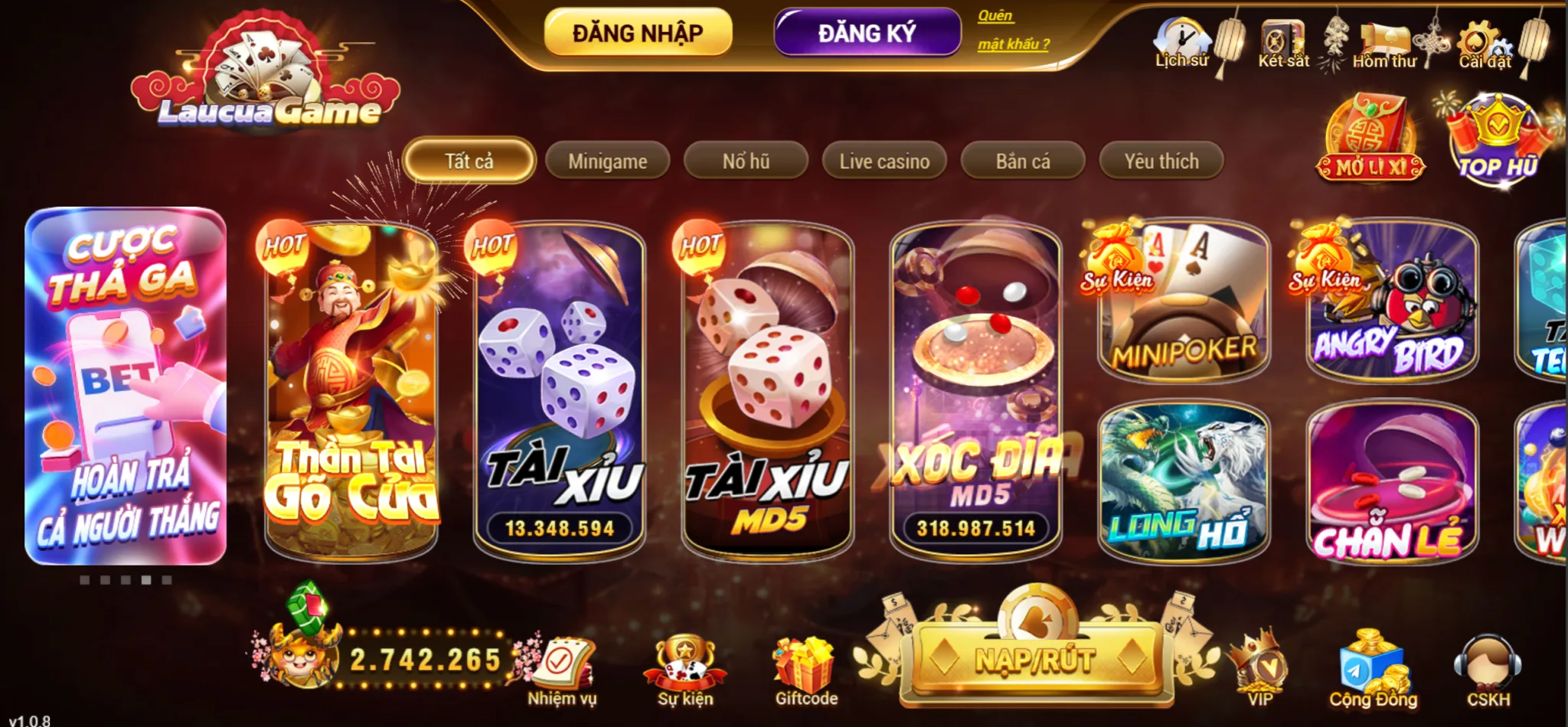 giới thiệu game lẩu